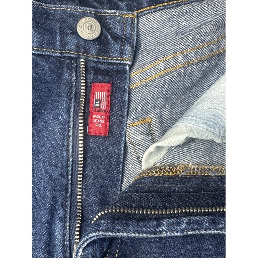 Polo Jeans Co Ralph Lauren Saturday Jeans Women 10x24 Dark Wash Wide Leg Vintage